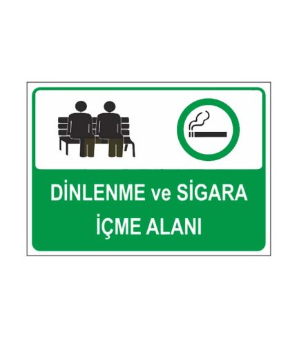 Dinlenme ve Sigara İçme Alanı