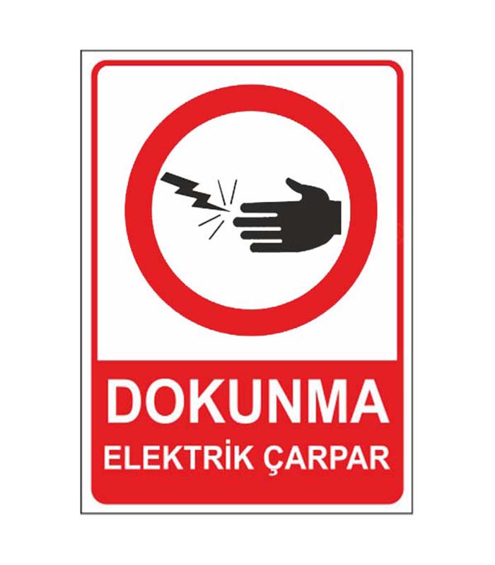 Dokunma Elektrik Çarpar Levhası kopya