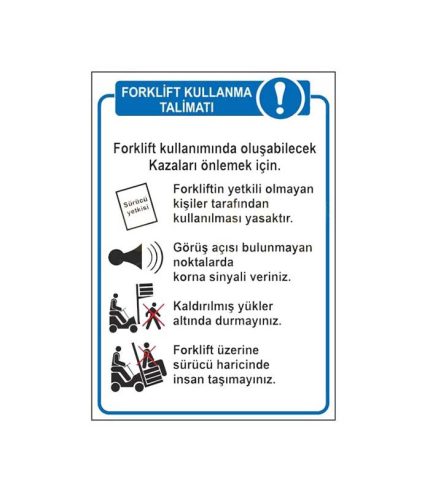 Forklift Kullanma Talimatı