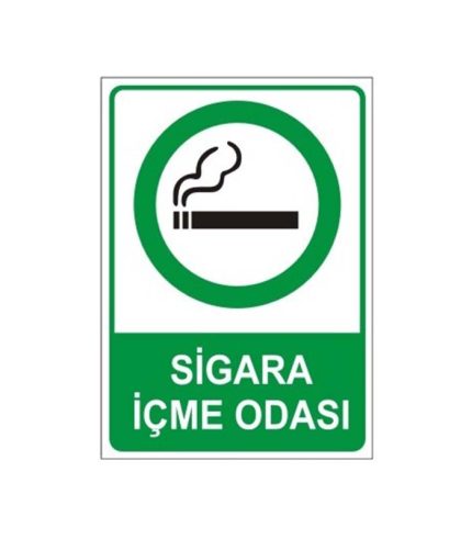 Sigara İçme Odası Levhası