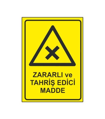 Zararlı ve Tahriş Edici Madde Levhası